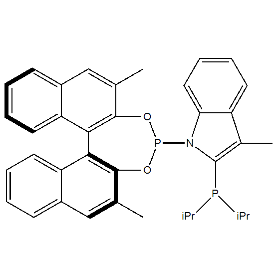 2-[Bis(1-methylethyl)phosphino]-1-[(11bS)-2,6-dimethyldinaphtho[2,1-d:1′,2′-f][1,3,2]dioxaphosphepin-4-yl]-3-methyl-1H-indole, (S)-Me-iPr-INDOLPhos
